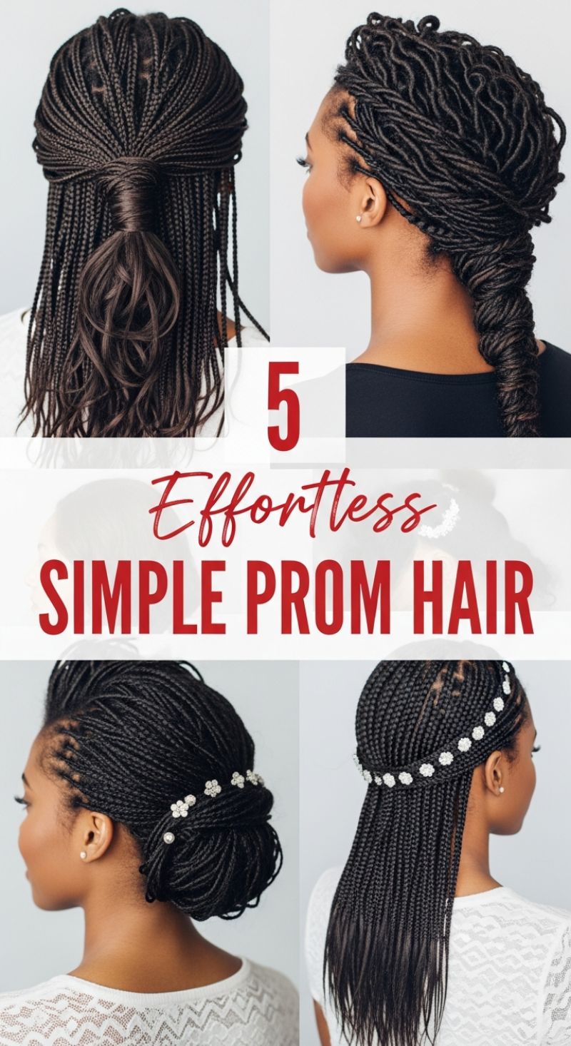 5 Effortless Simple Prom Hair