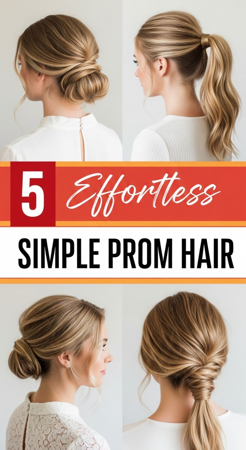 5 Effortless Simple Prom Hair