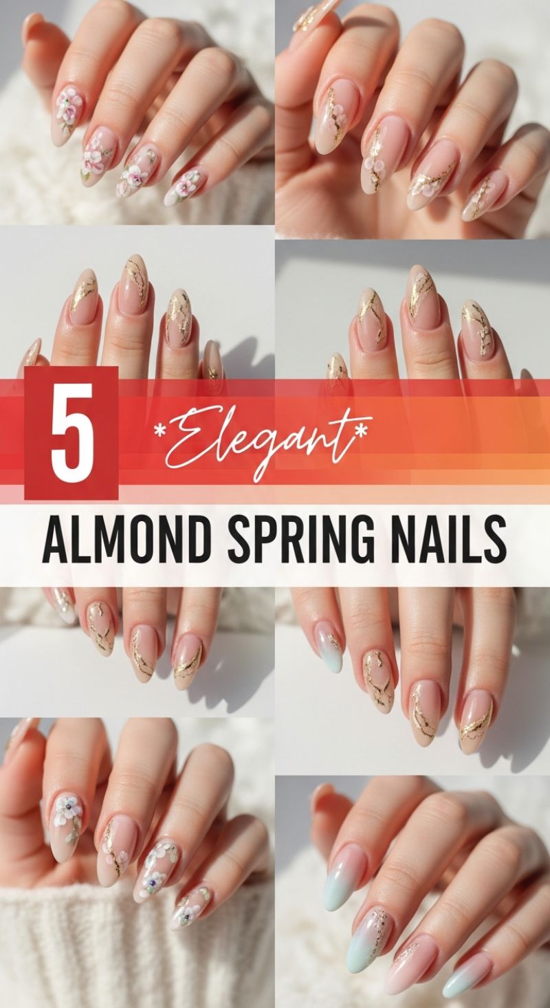 5 Elegant Almond Spring Nails