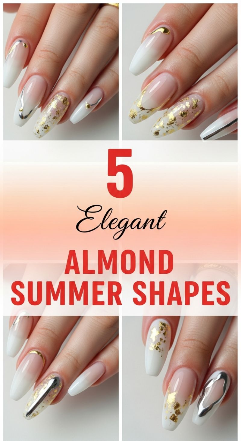 5 Elegant Almond Summer Shapes: The Luxe French Ombré Base