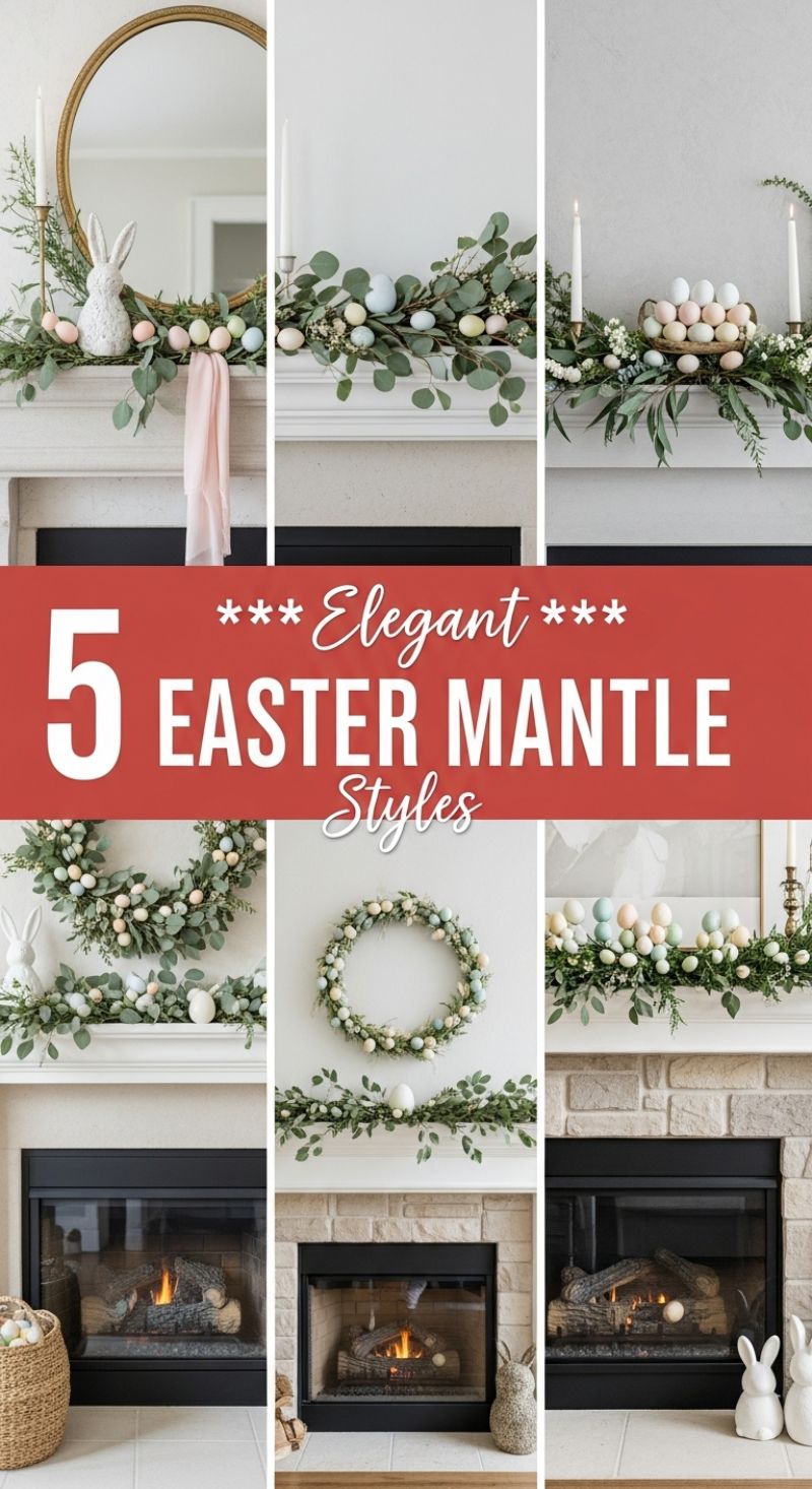 5 Elegant Easter Mantle Styles