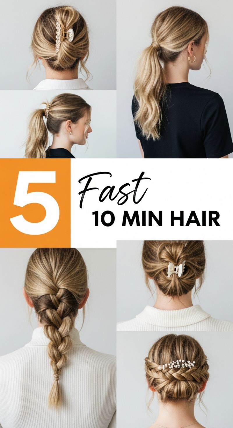 5 Fast 10 Min Hair