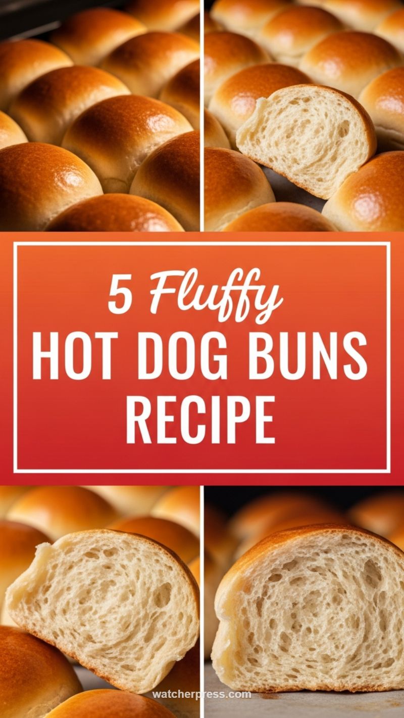 5 Fluffy Hot Dog Buns Recipe (The Secret to Homemade Bread)