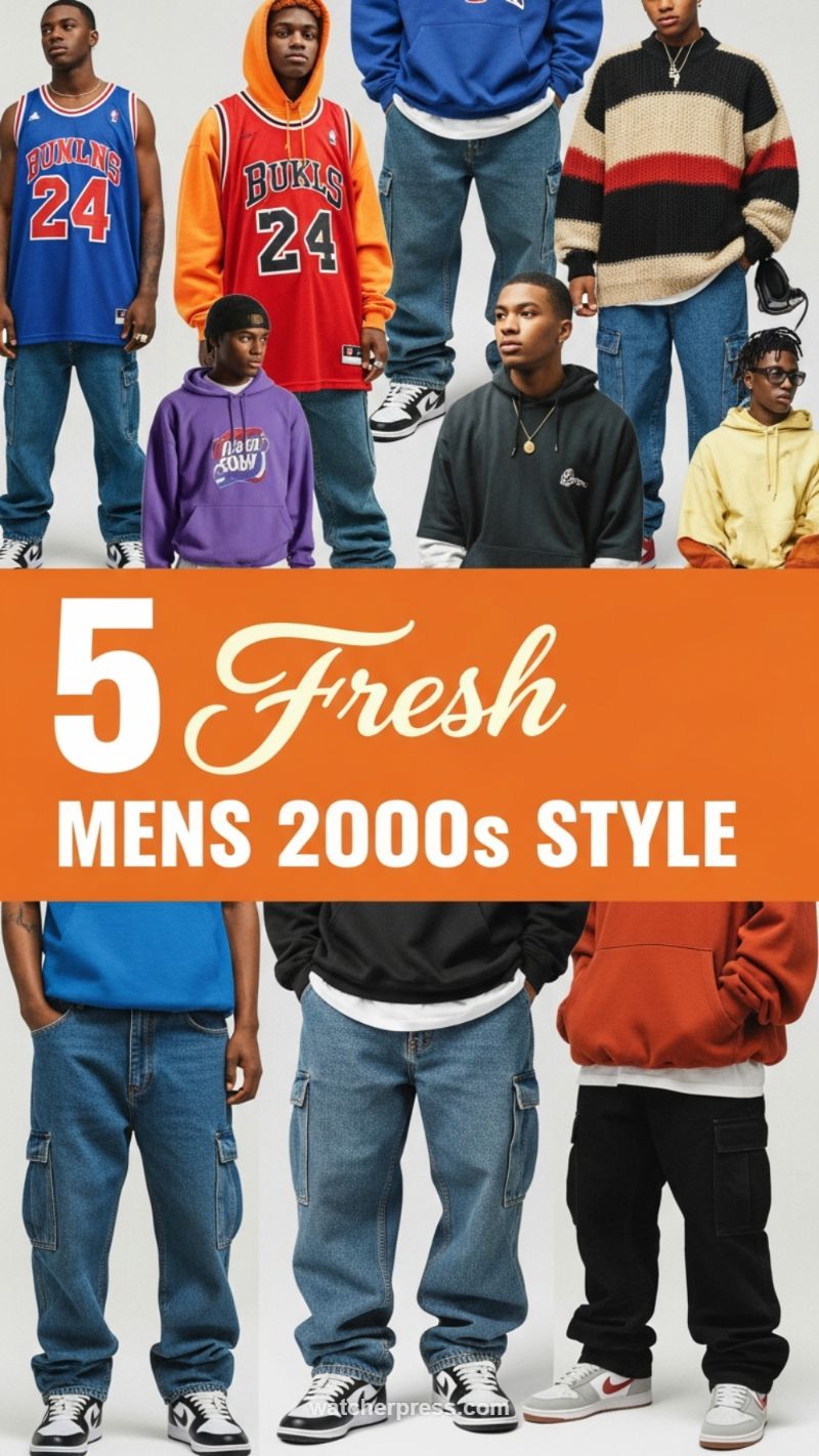 5 Fresh Mens 2000s Style: Baggy Denim and Athleisure