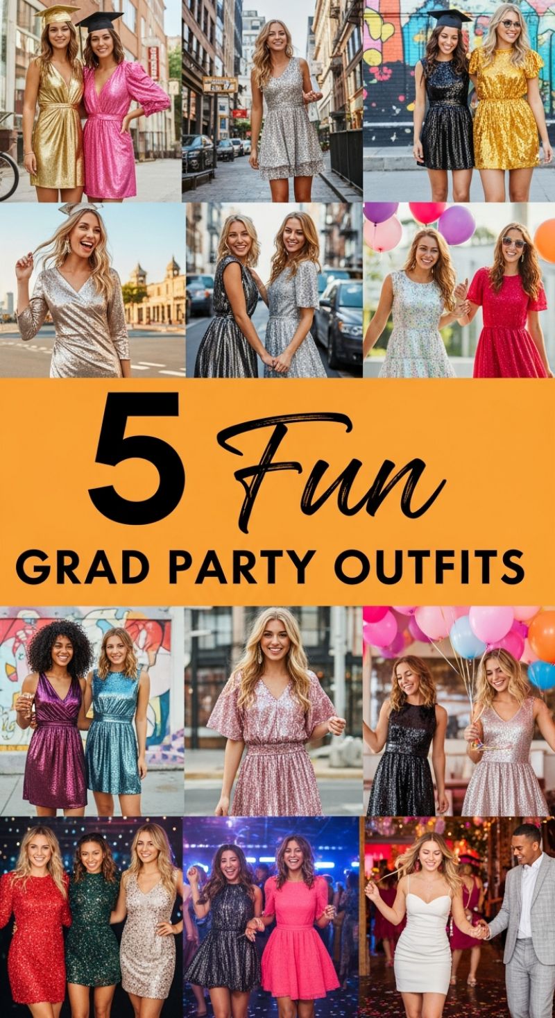 5 Fun GRAD PARTY OUTFITS