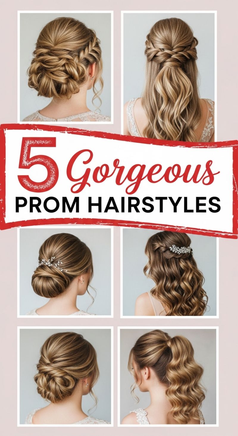 5 Gorgeous PROM HAIRSTYLES