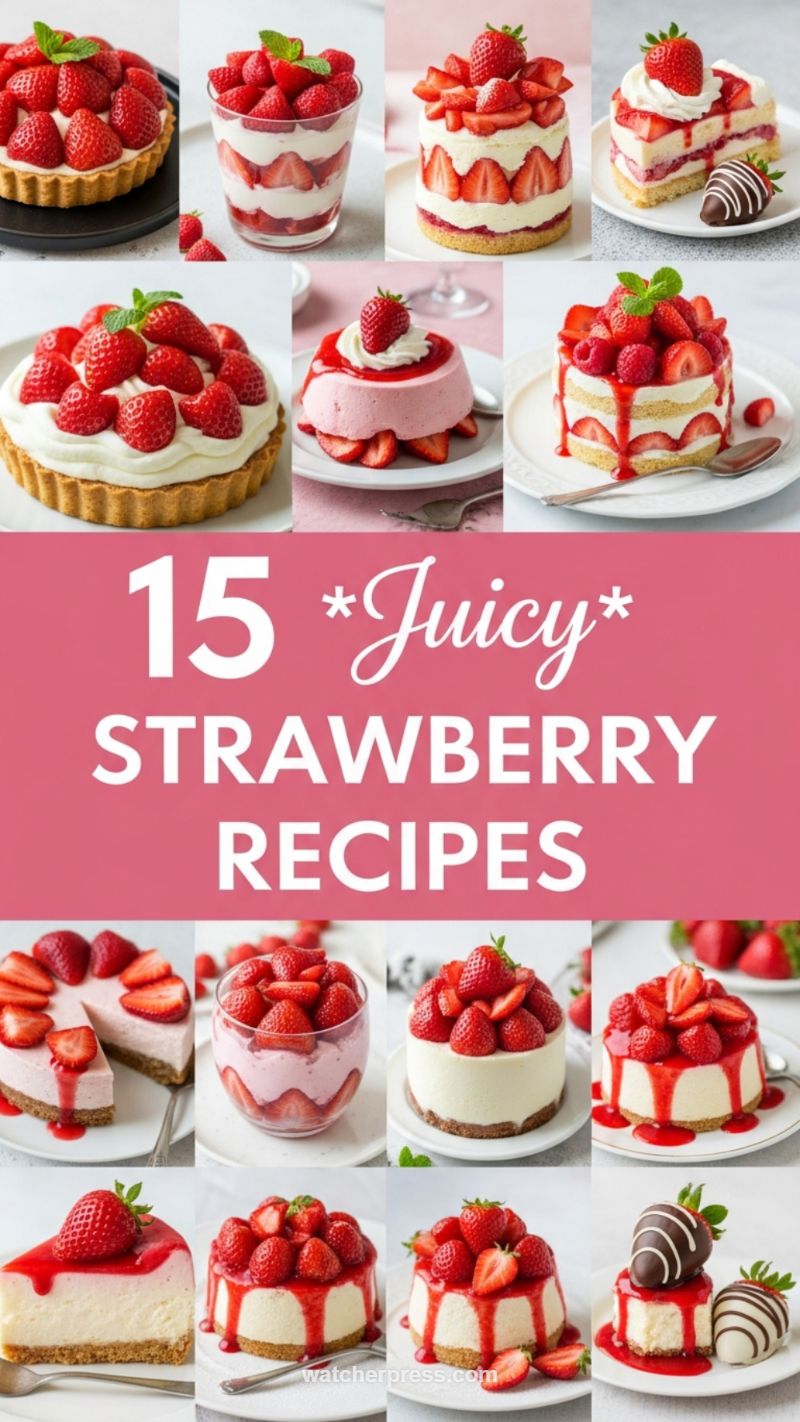 5. Individual No-Bake Strawberry Cheesecake Parfaits