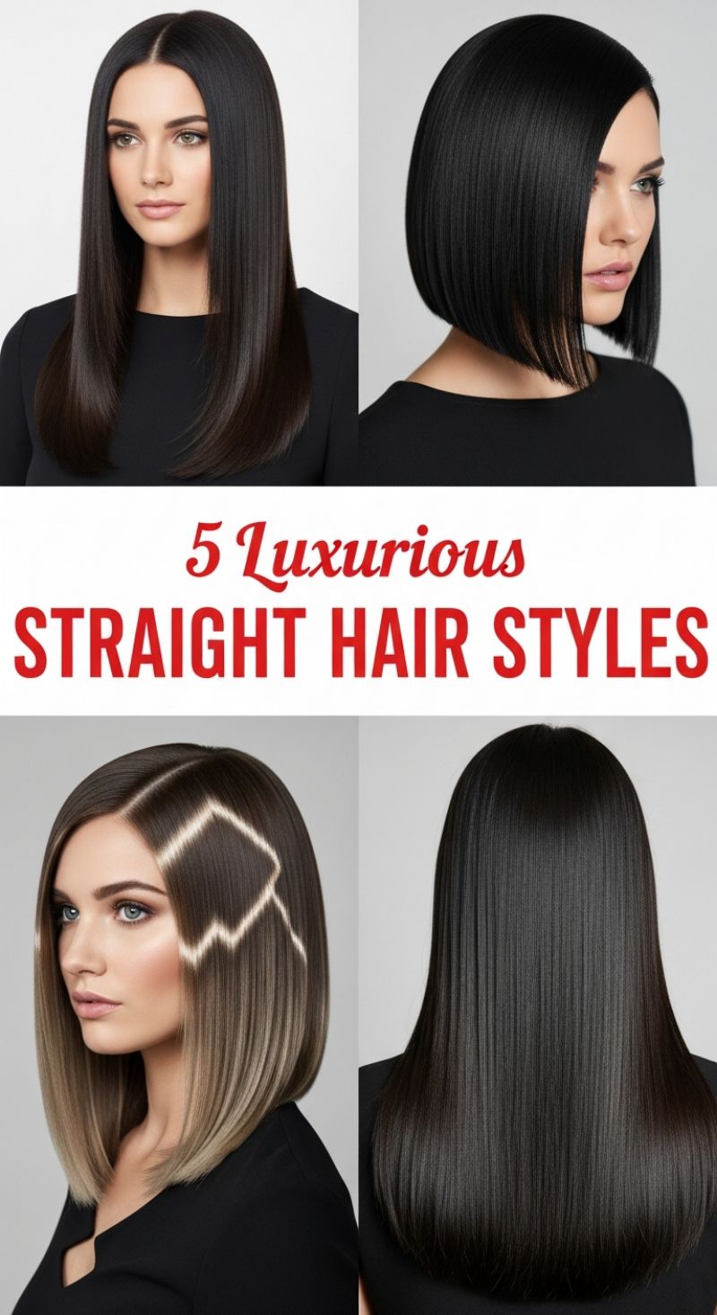 The Ultimate Hairstyle Lookbook: 100+ Stunning Ideas for Every Length, Texture, and Occasion 5 Luxurious STRAIGHT HAIR STYLES