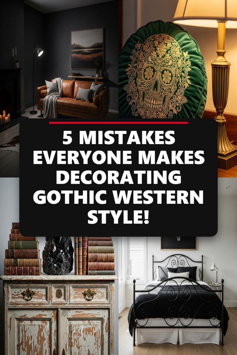 5 MISTAKES EVERYONE MAKES DECORATING GOTHIC WESTERN STYLE!