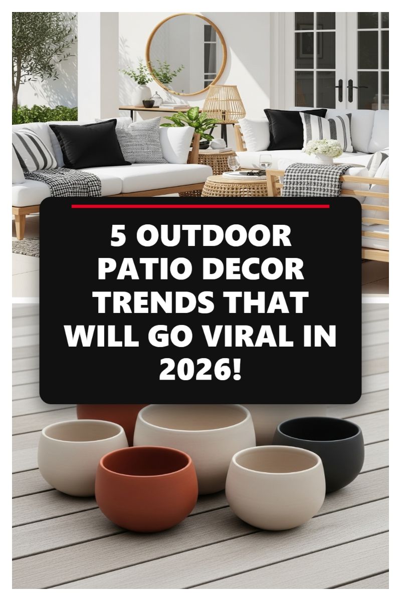 5 OUTDOOR PATIO DECOR TRENDS THAT WILL GO VIRAL IN 2026!