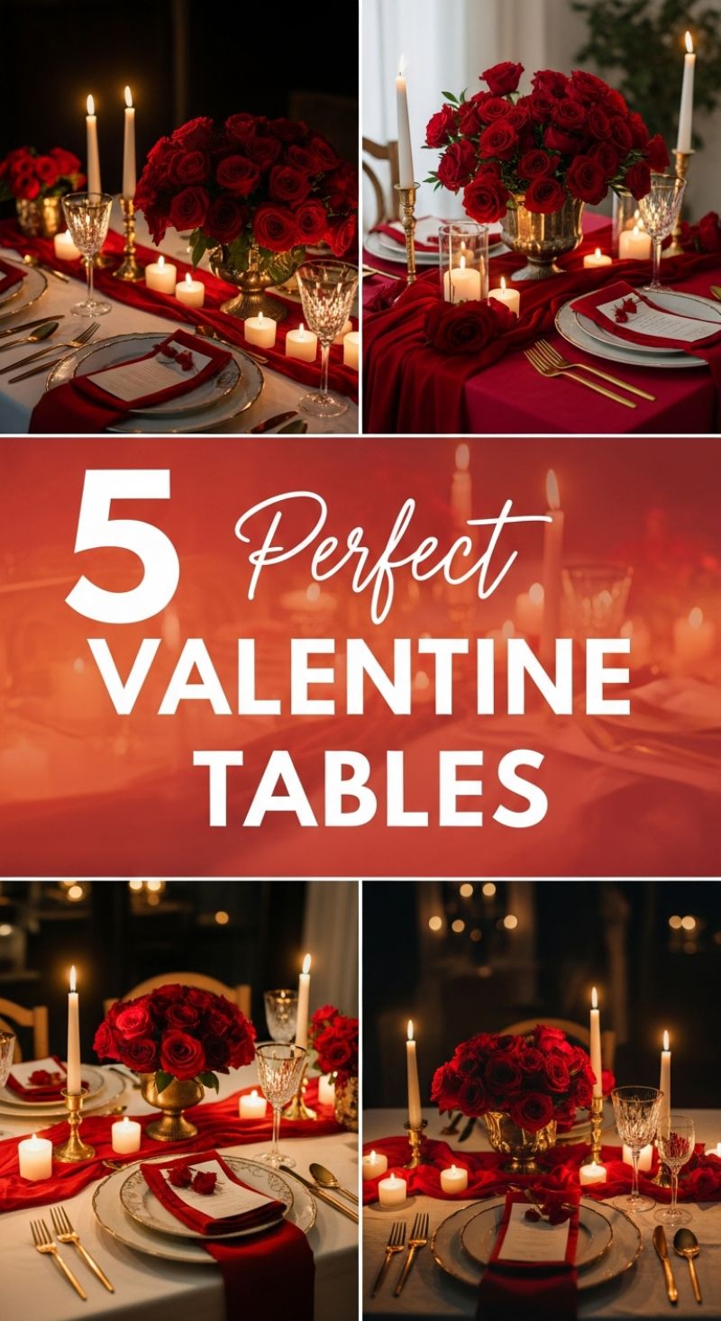 5 Perfect VALENTINE TABLES