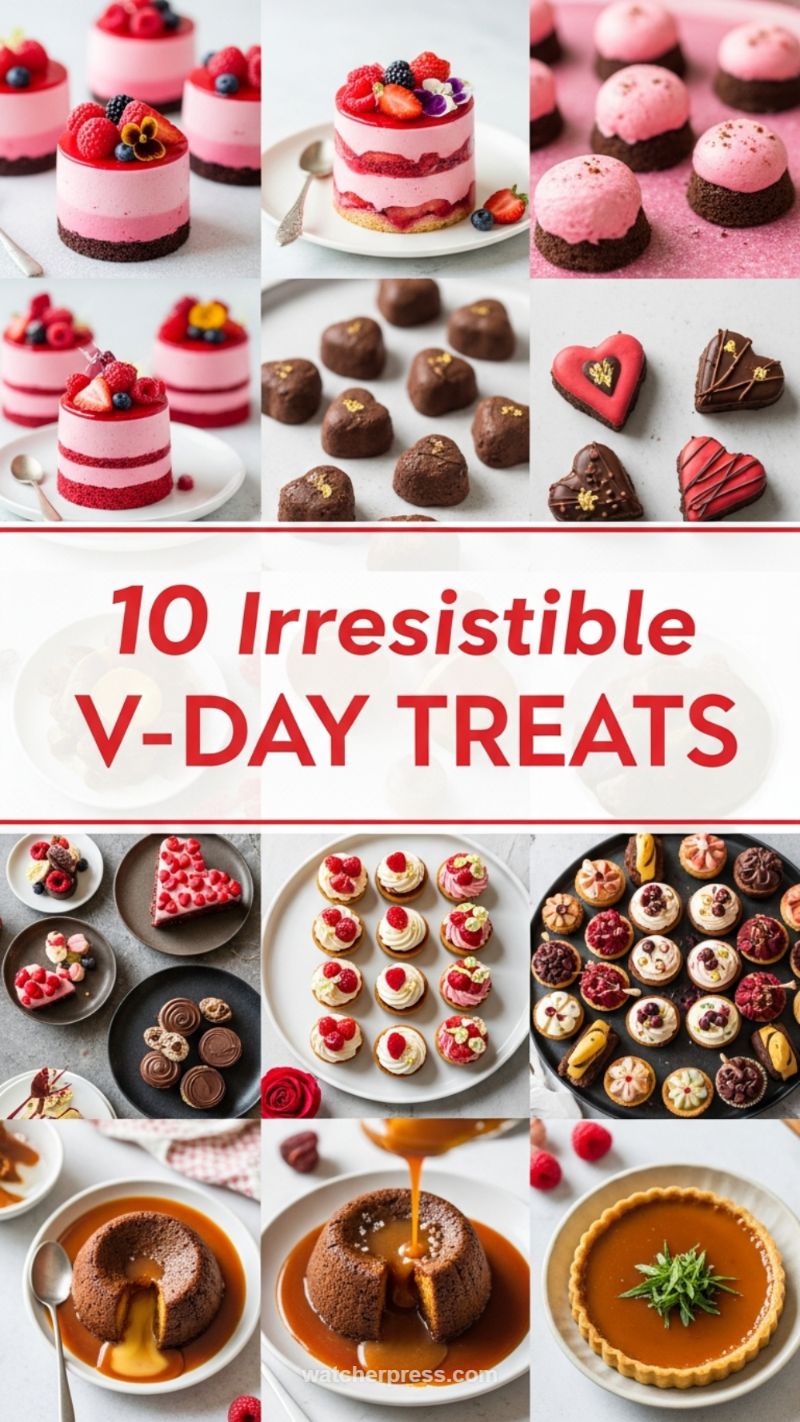 5. Pink & Gold Valentine’s Cake Displays