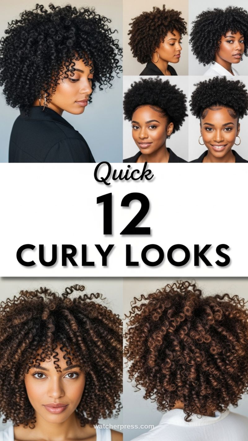 50+ Viral Haircuts: The Ultimate Style Guide for Every Length (Short, Curly, Updos & More) 5. Quick 12 Curly Looks with Maximum Volume