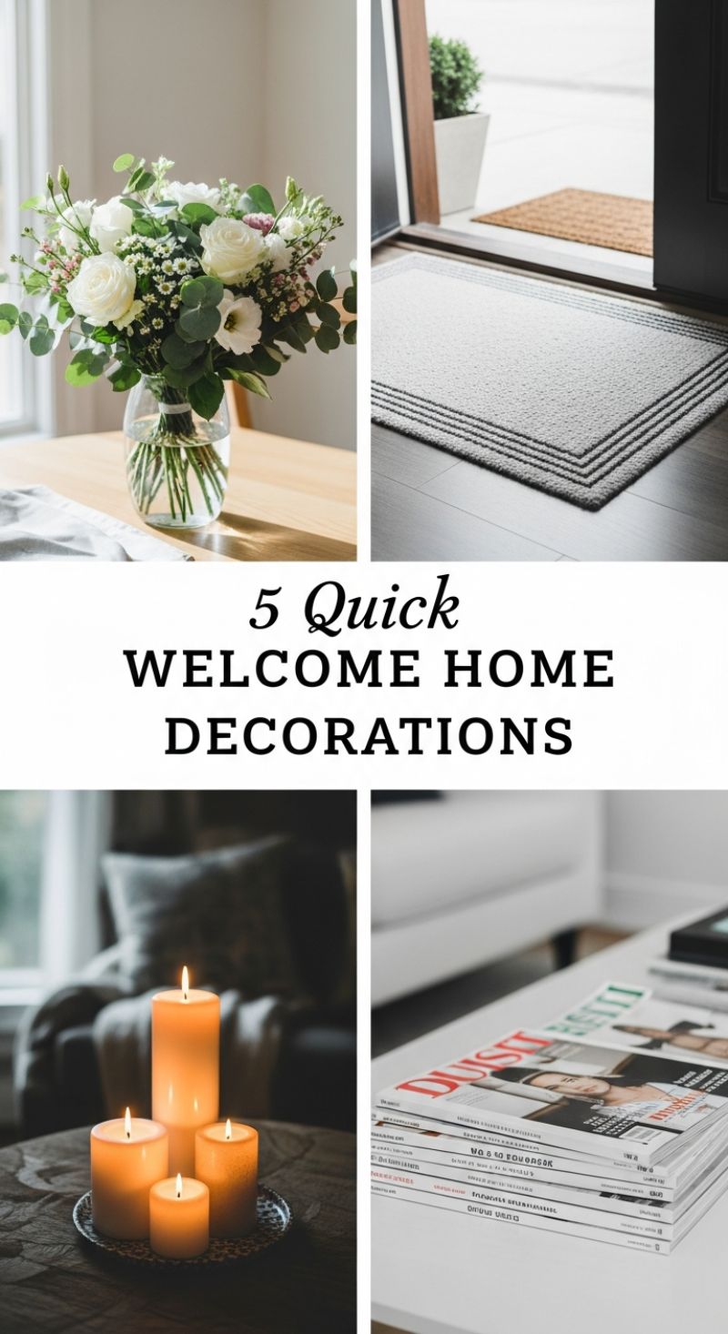 5 Quick WELCOME HOME DECORATIONS
