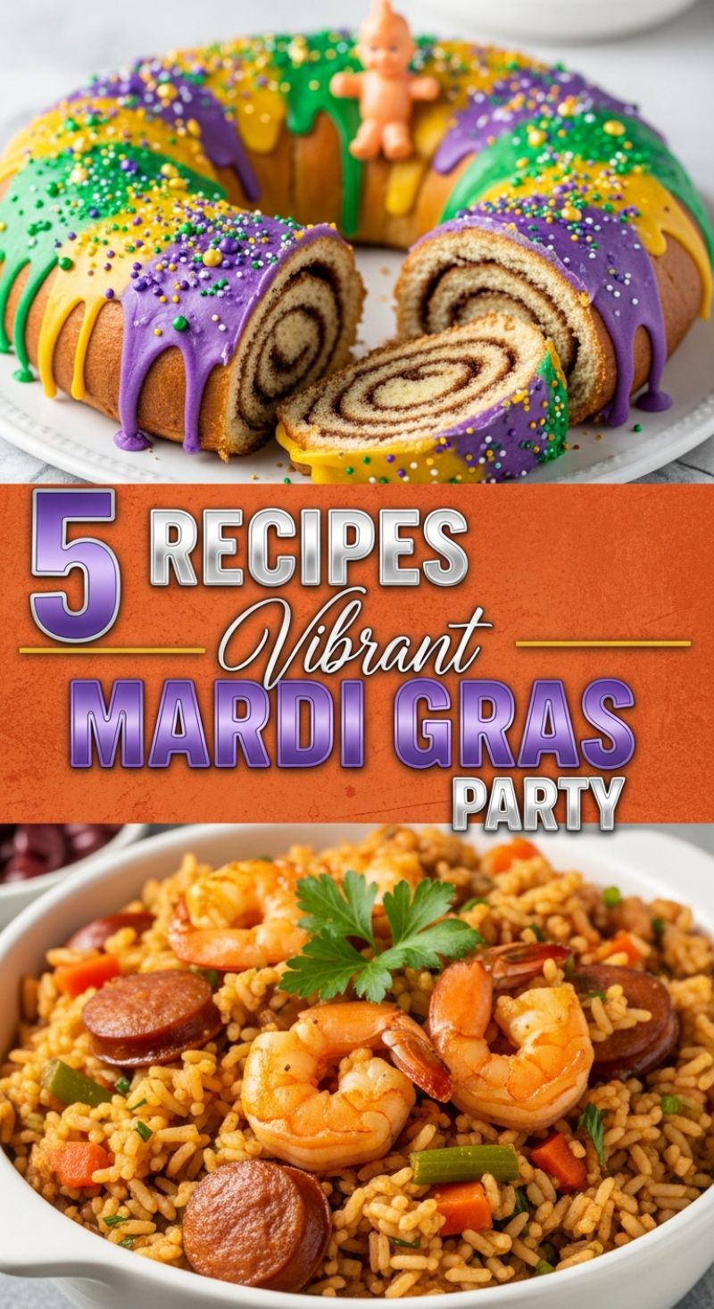 5 Recipes for a Vibrant Mardi Gras Party