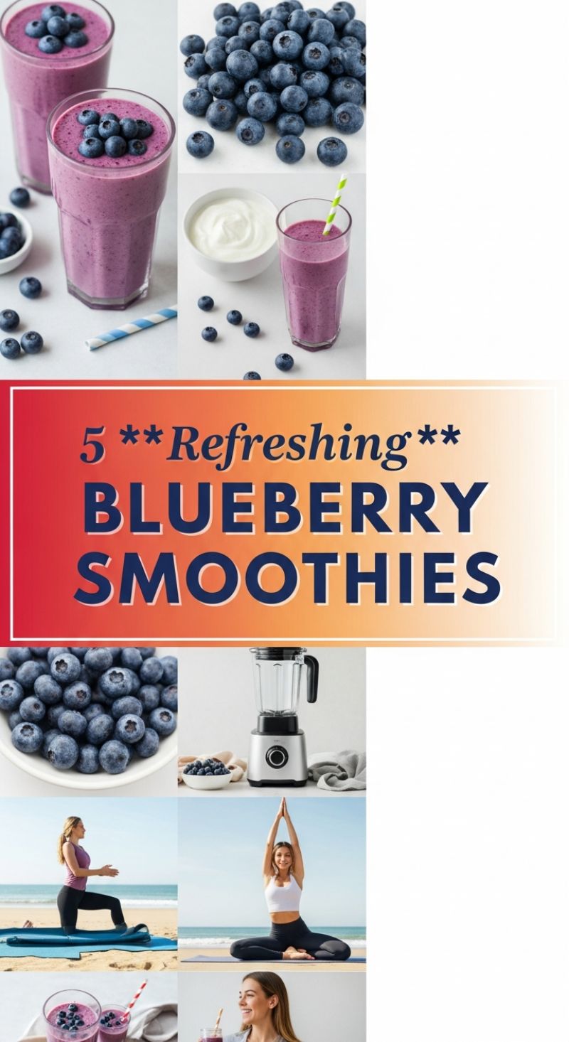 5 Refreshing BLUEBERRY SMOOTHIES