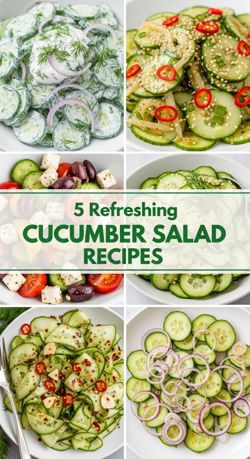 5 Refreshing Cucumber Salad Recipes