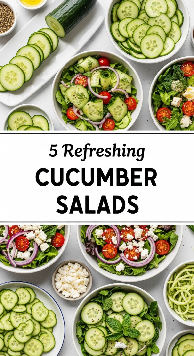 5 Refreshing Cucumber Salads