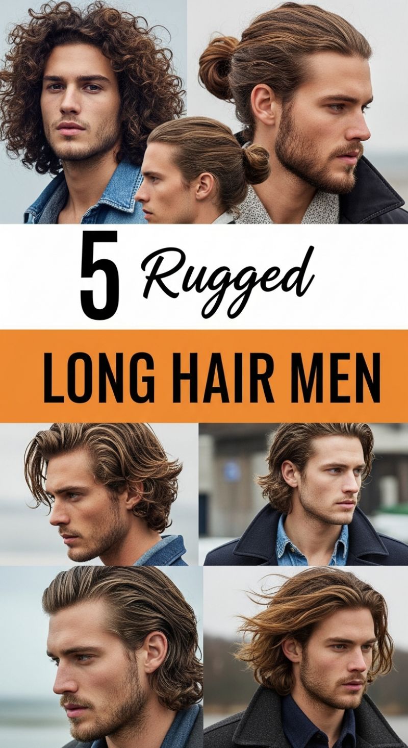 5 Rugged Long Hair Styles for Men