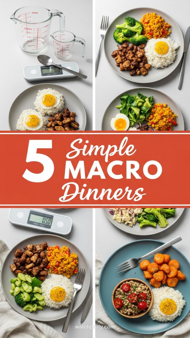5 Simple Macro Dinners: Perfect Portioned Plates