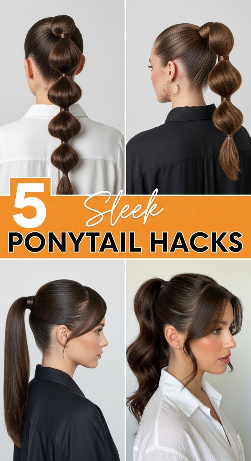 5 Sleek Ponytail Hacks