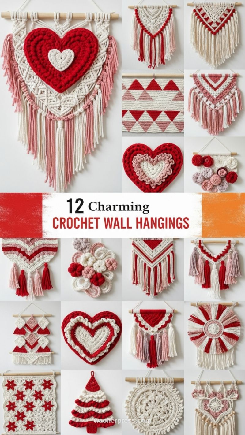 5. Statement Crochet Wall Hangings