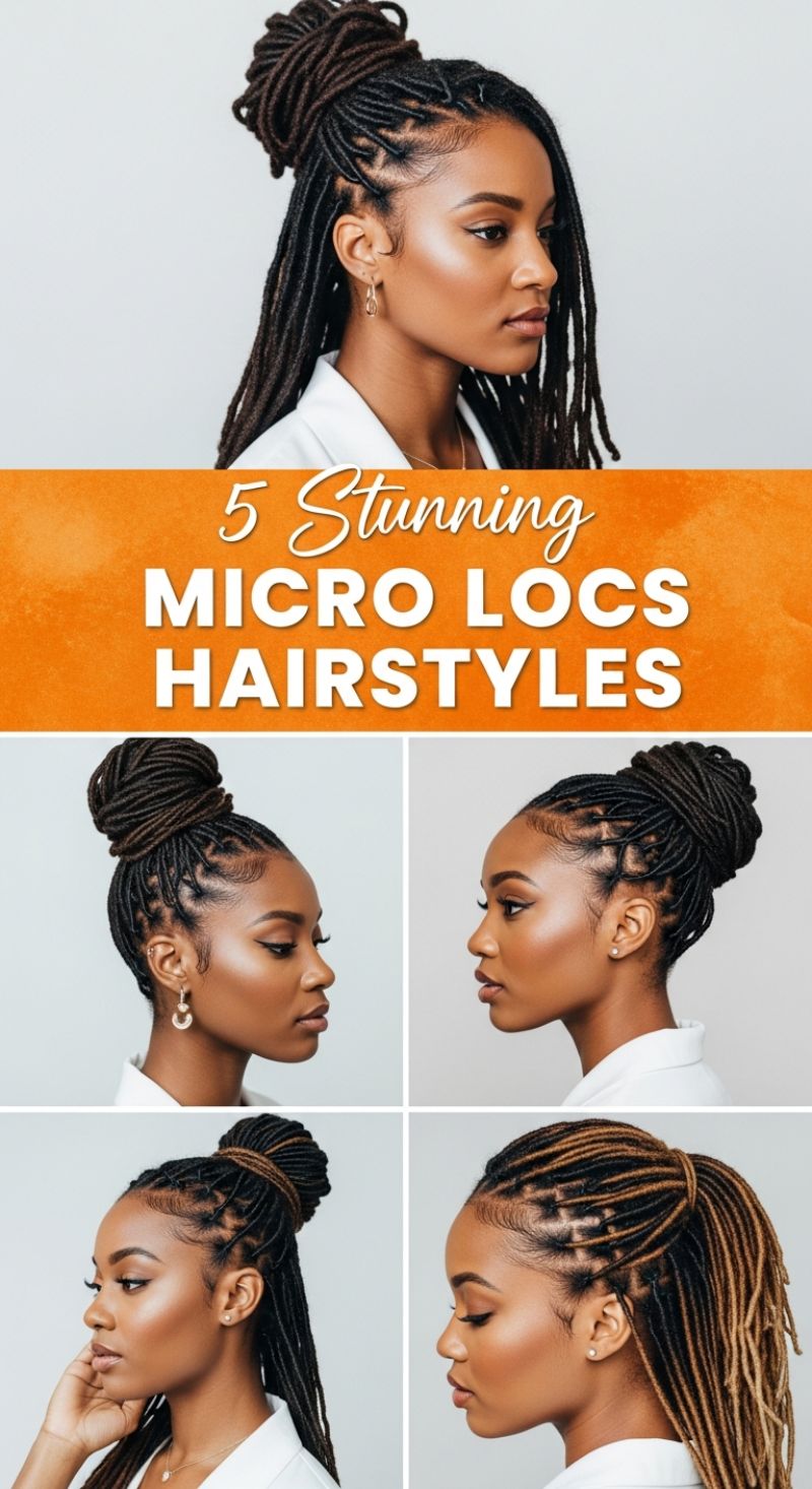 5 Stunning Micro Locs Hairstyles