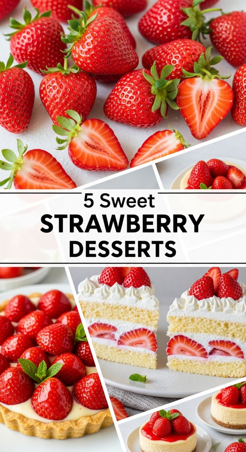 5 Sweet STRAWBERRY DESSERTS