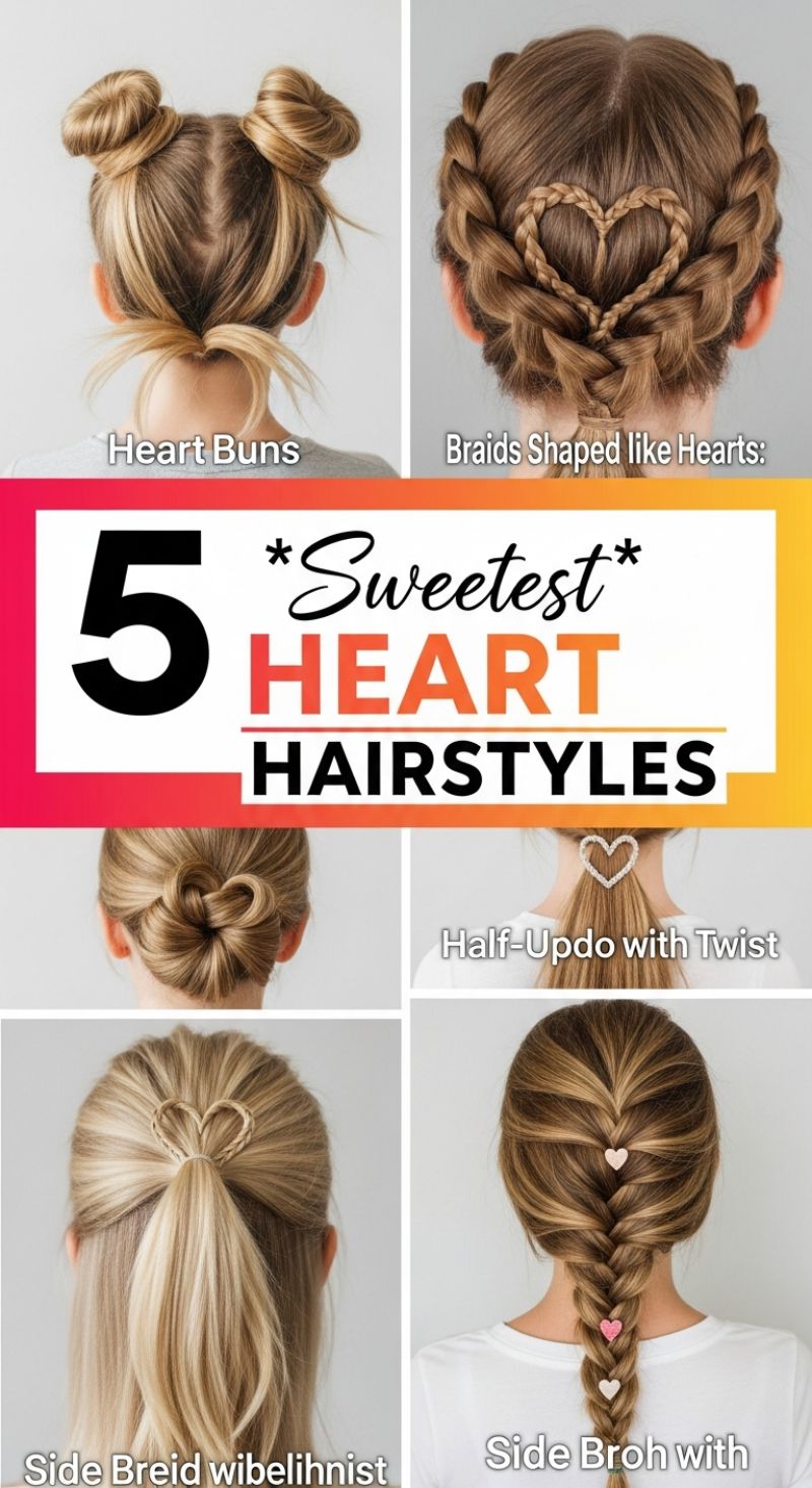 5 Sweetest Heart Hairstyles
