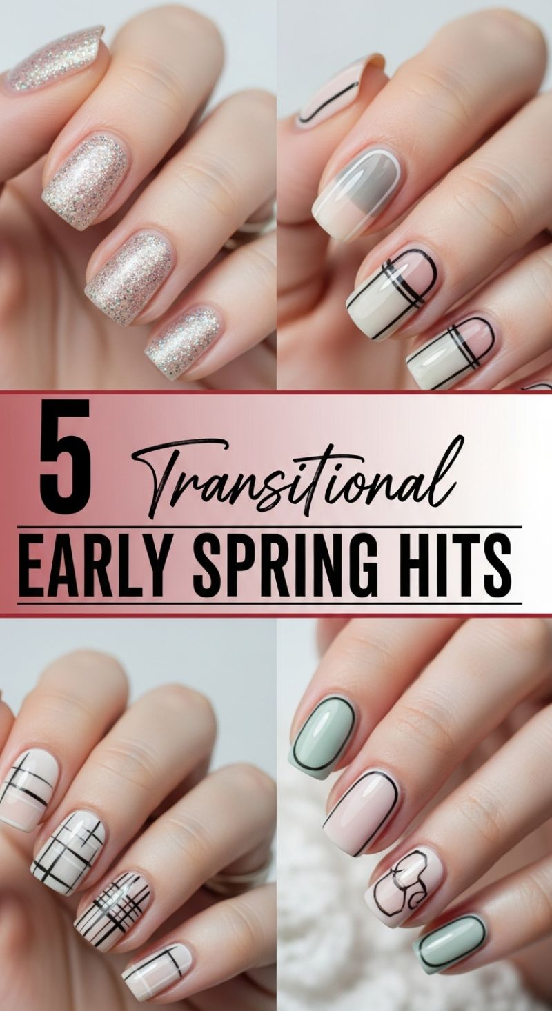 The Ultimate Seasonal Nail Guide: 100+ Must-Try Spring and Summer Manicure Designs 5 Transitional Early Spring Hits