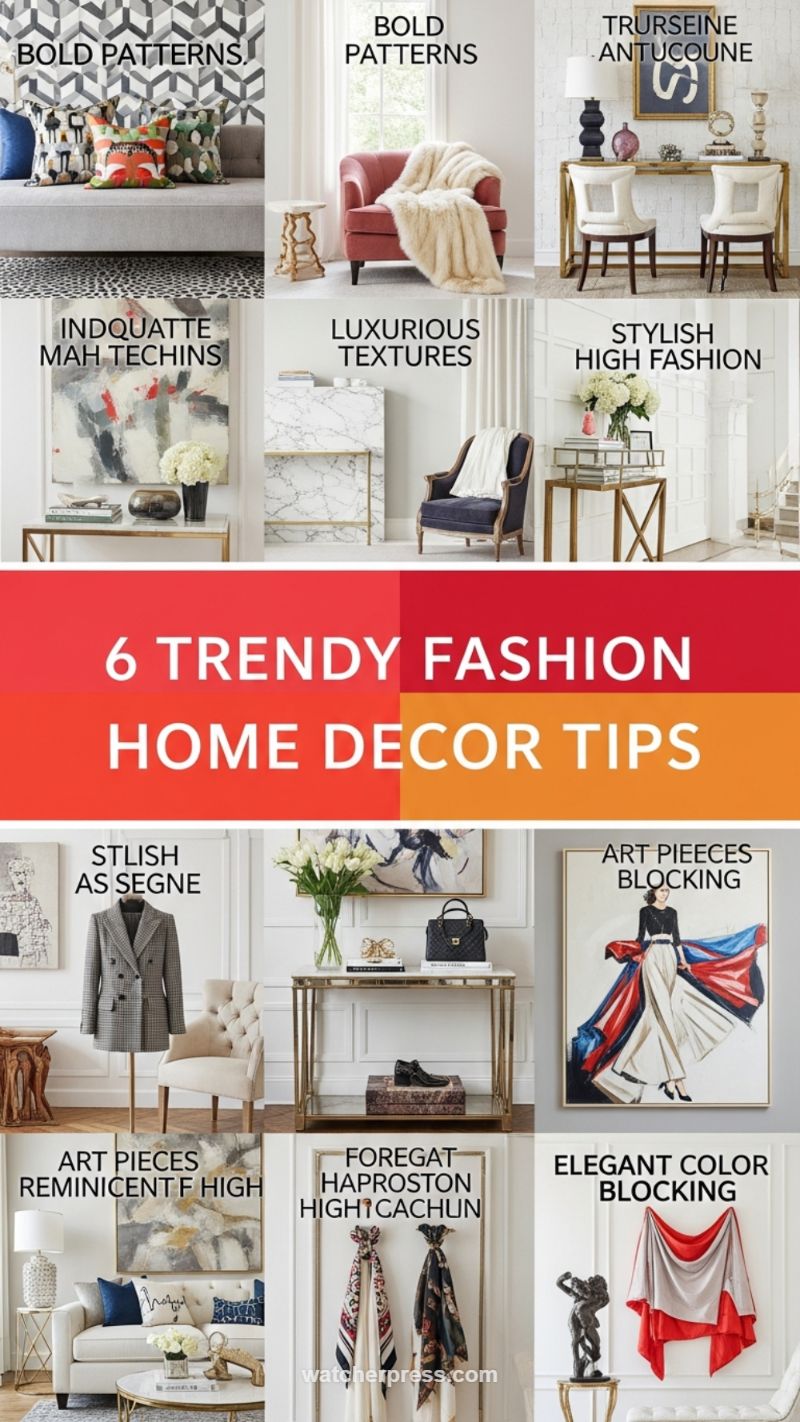 5. Trendy Fashion-Forward Home Styling