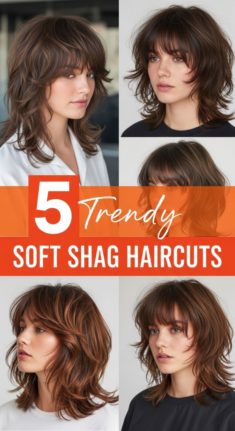 5 Trendy Soft Shag Haircuts