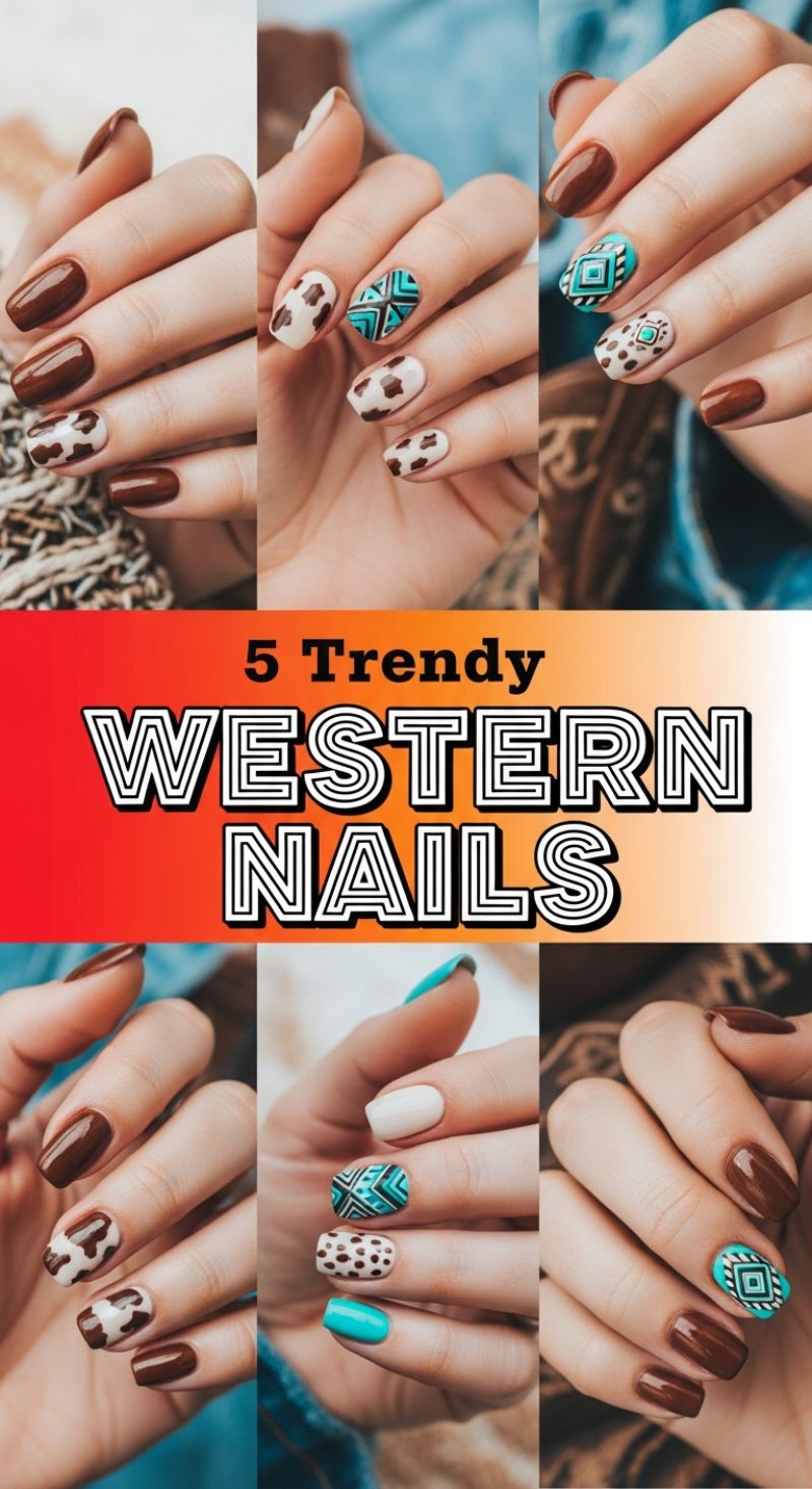 5 Trendy WESTERN NAILS