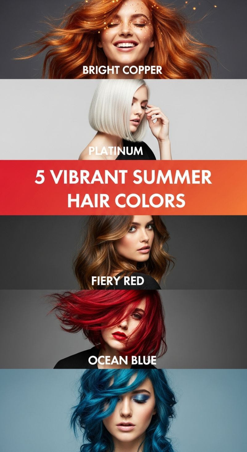 5 VIBRANT SUMMER HAIR COLORS