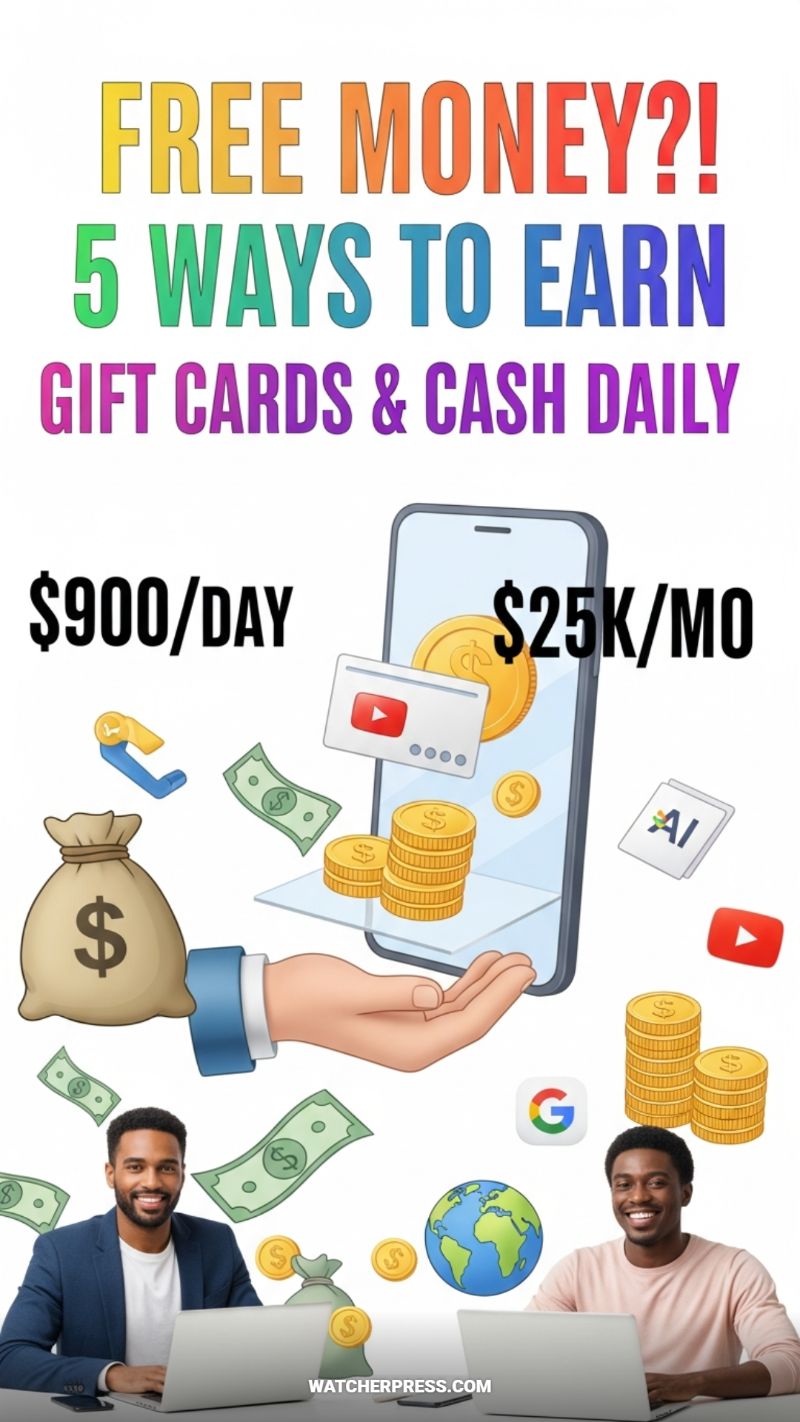 5 Ways to Earn Gift Cards & Cash Daily