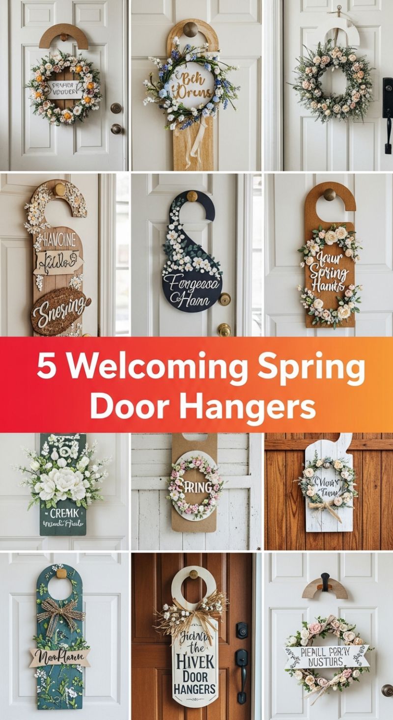 5 Welcoming Spring Door Hangers