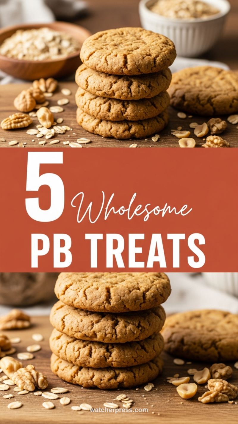 5 Wholesome Peanut Butter & Oat Treats