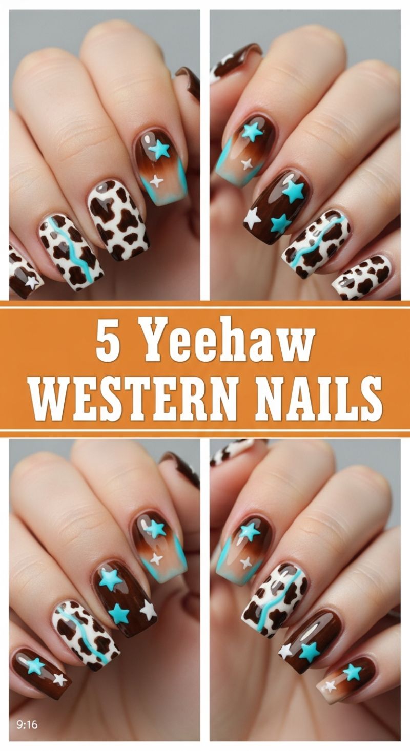 5 Yeehaw Western Nails: A Unique Valentine’s Vibe