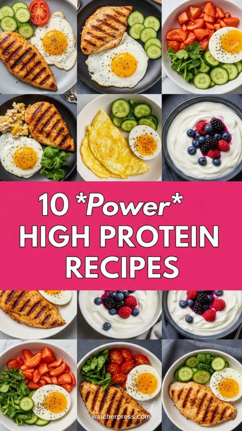 6. 10 Power High Protein Recipes: Fueling Your Day