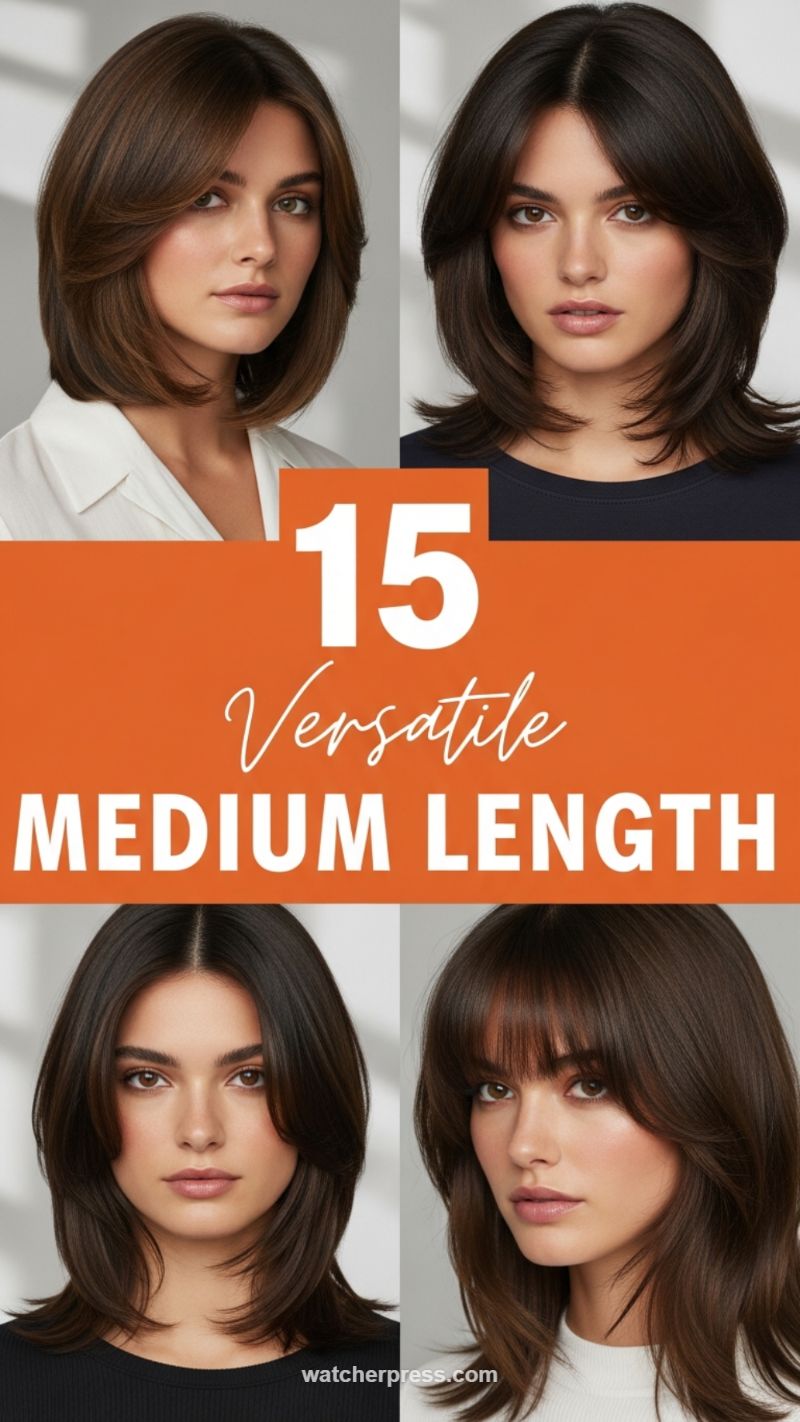50+ Viral Haircuts: The Ultimate Style Guide for Every Length (Short, Curly, Updos & More) 6. 15 Versatile Medium Length Styles and Cuts