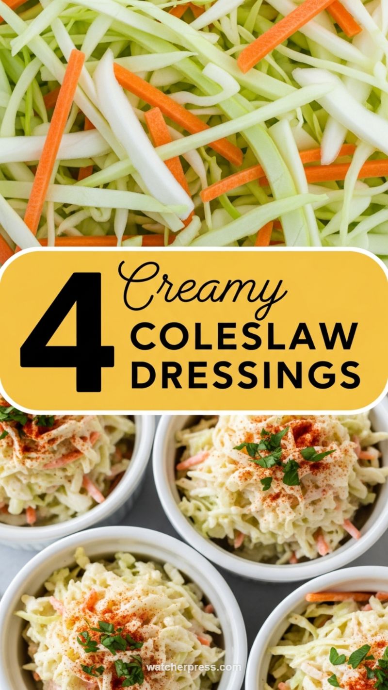 6. 4 Creamy High-Protein Coleslaw Dressings