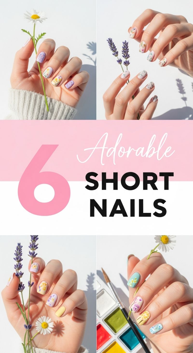 6 Adorable Short Nails