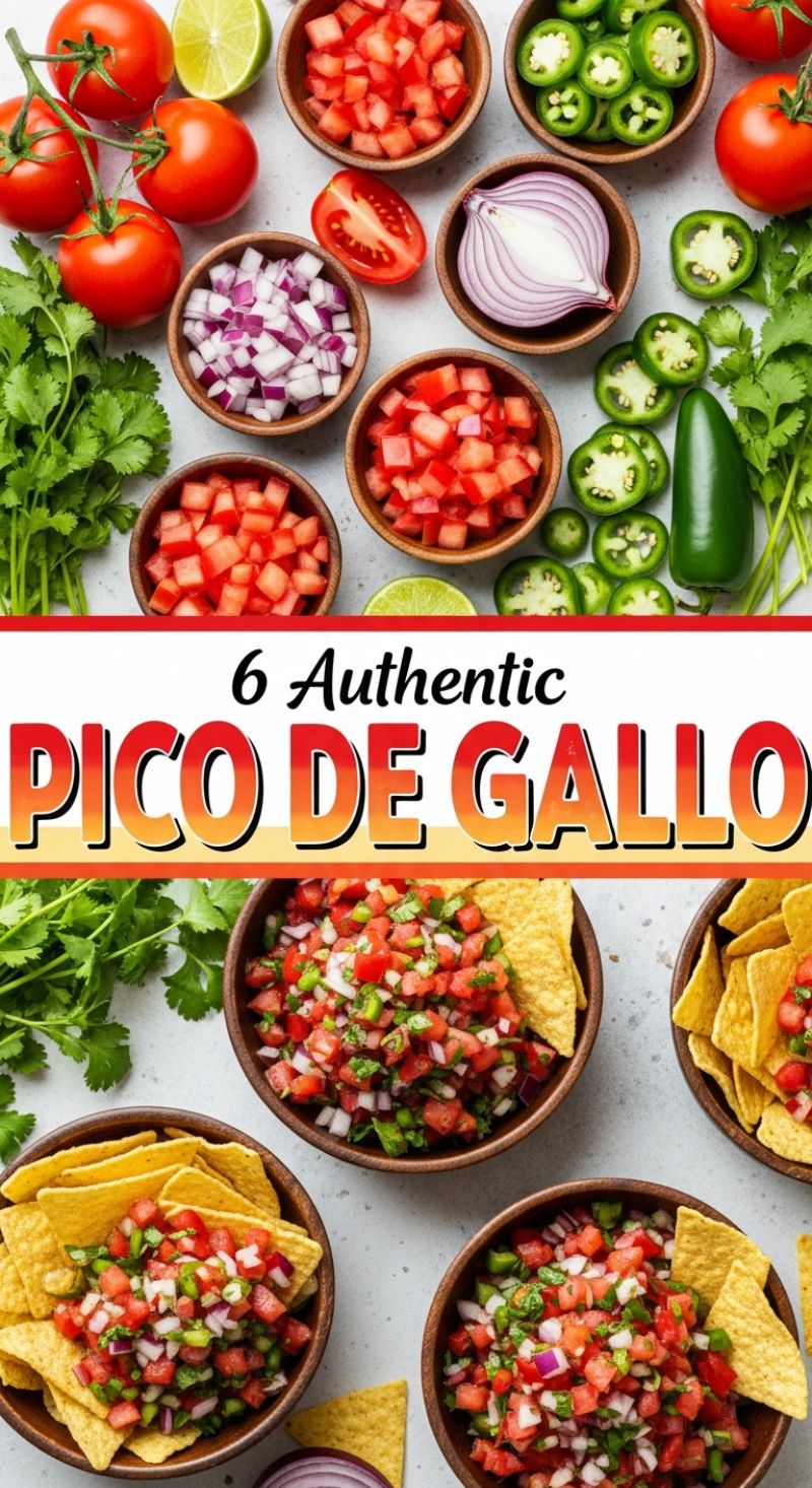 6 Authentic PICO DE GALLO