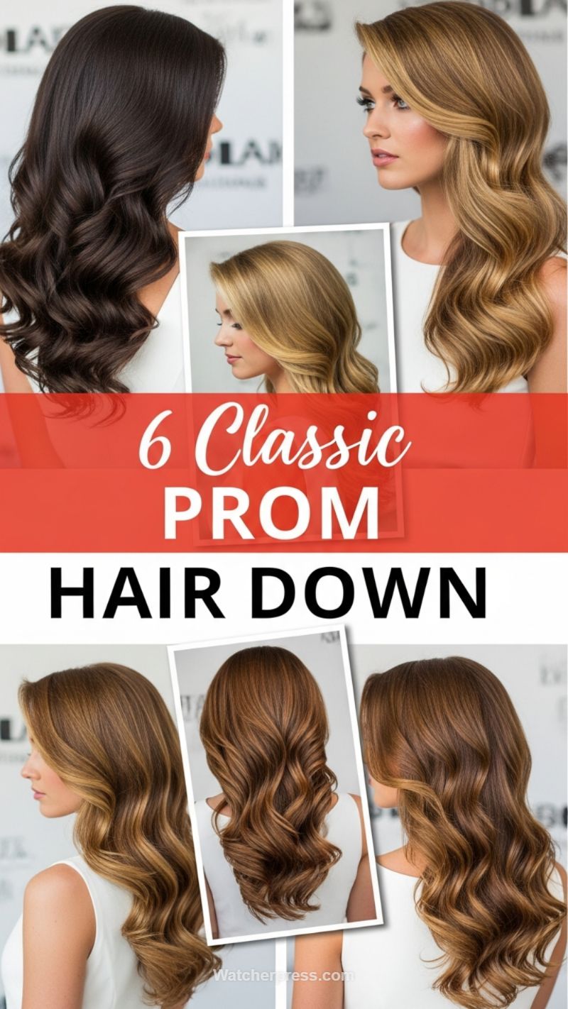 6 Classic Prom Hair Down Styles: Mastering the Hollywood Wave