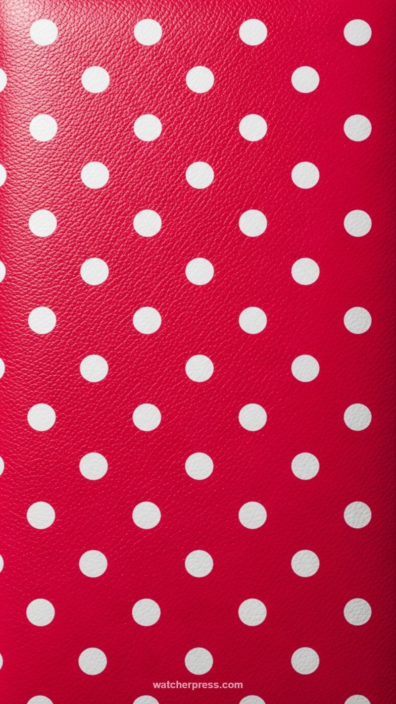 6. Classic Red Polka Dot Texture