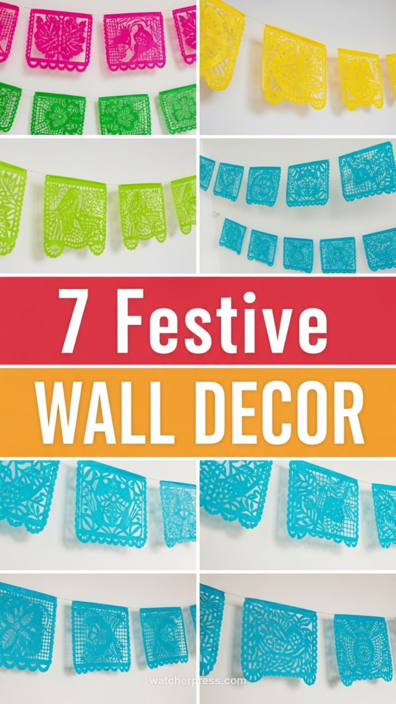 6. Crafting Festive Wall Decor (DIY Papel Picado)