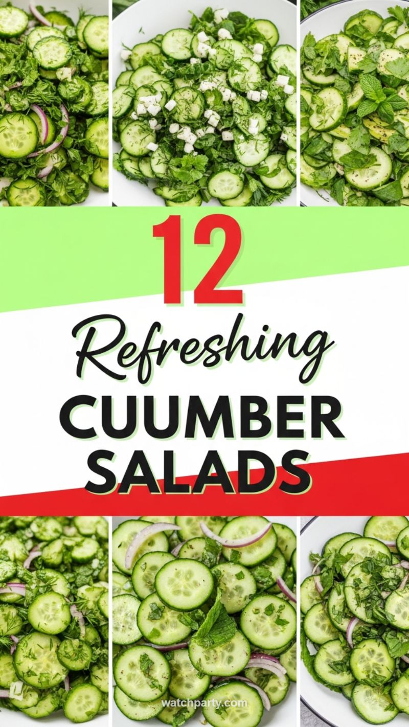 6. Crisp and Cool: 12 Refreshing Cucumber Salads