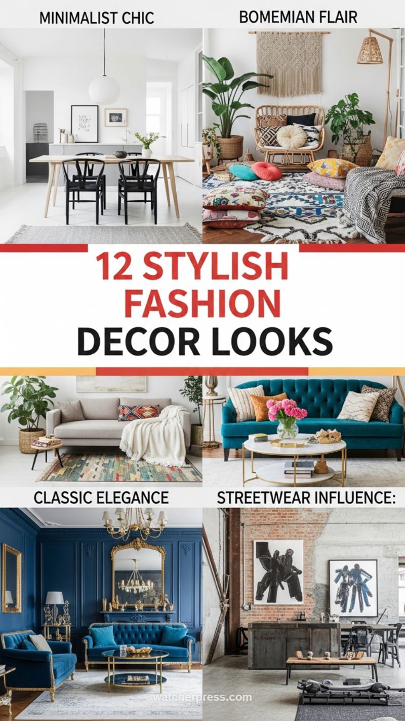 6. Diverse Fashion-Inspired Decor Styles