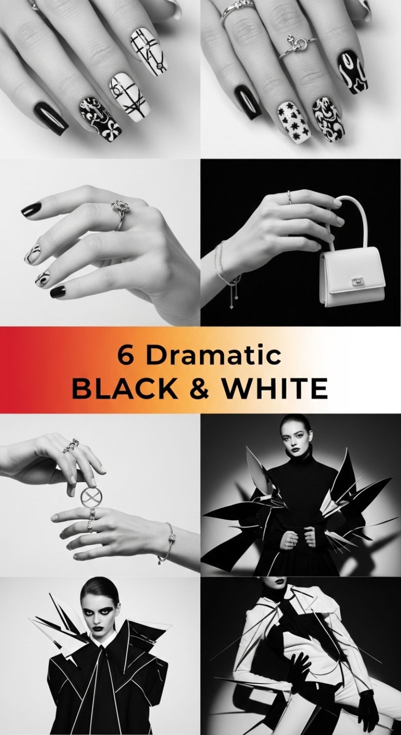 6 Dramatic BLACK & WHITE Looks