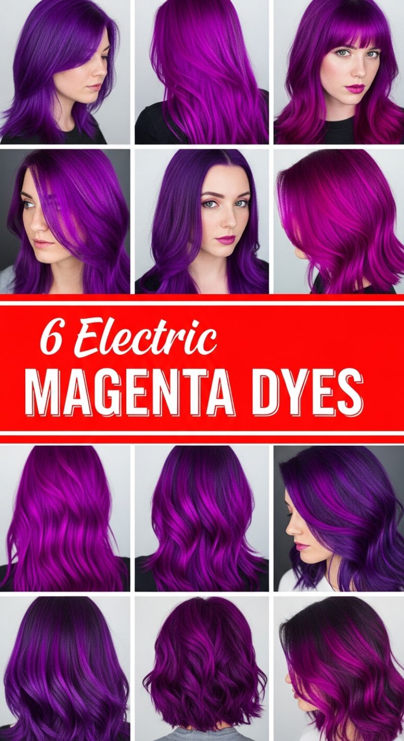 6 Electric Magenta Dyes